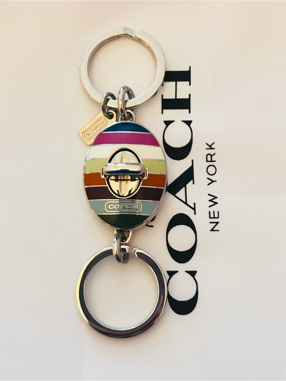 NWOT Coach Legacy Valet Keychain/ Bag Charm